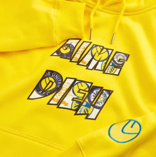 LUFC X AD Yellow Hoodie