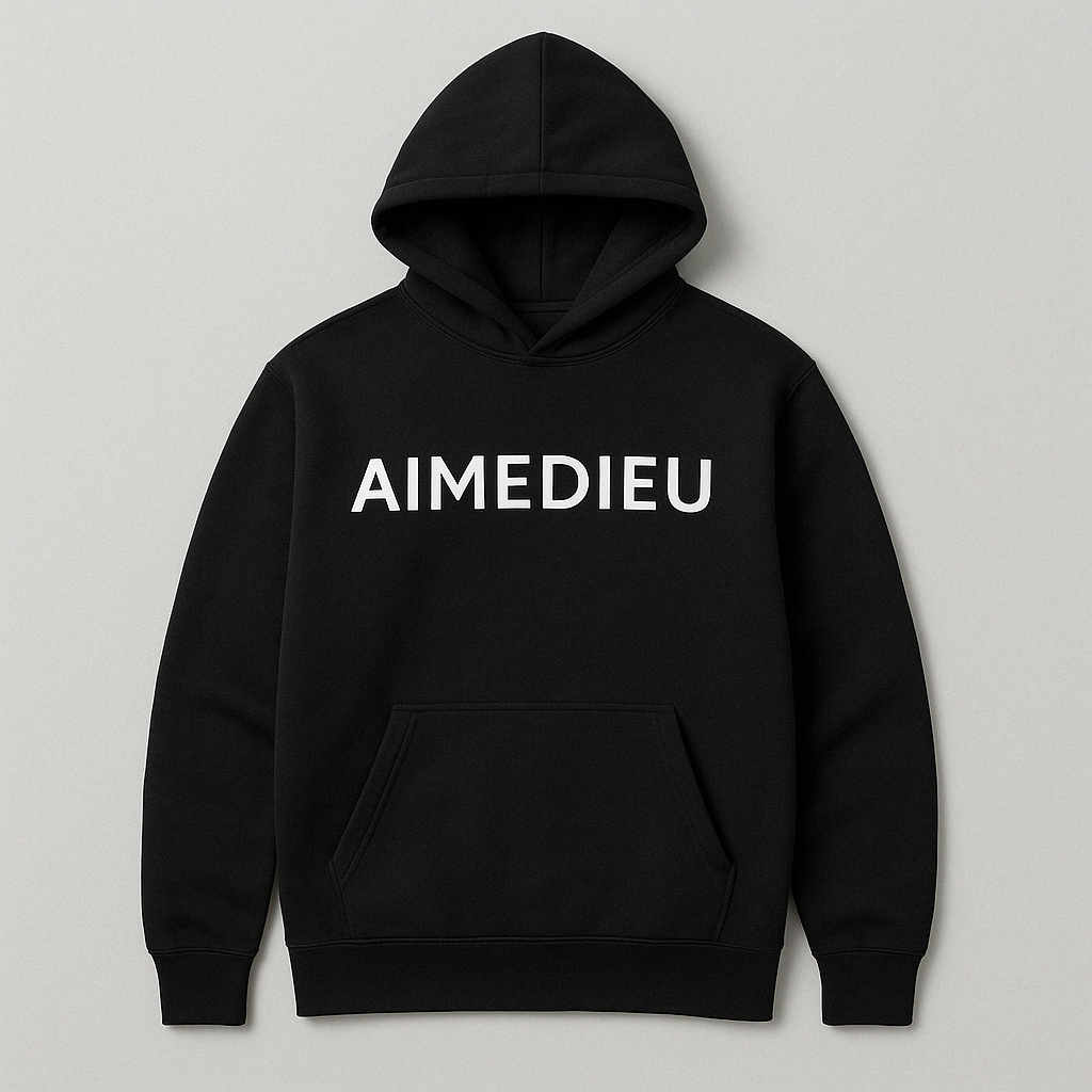 AIMEDIEU Black Oversized Hoodie