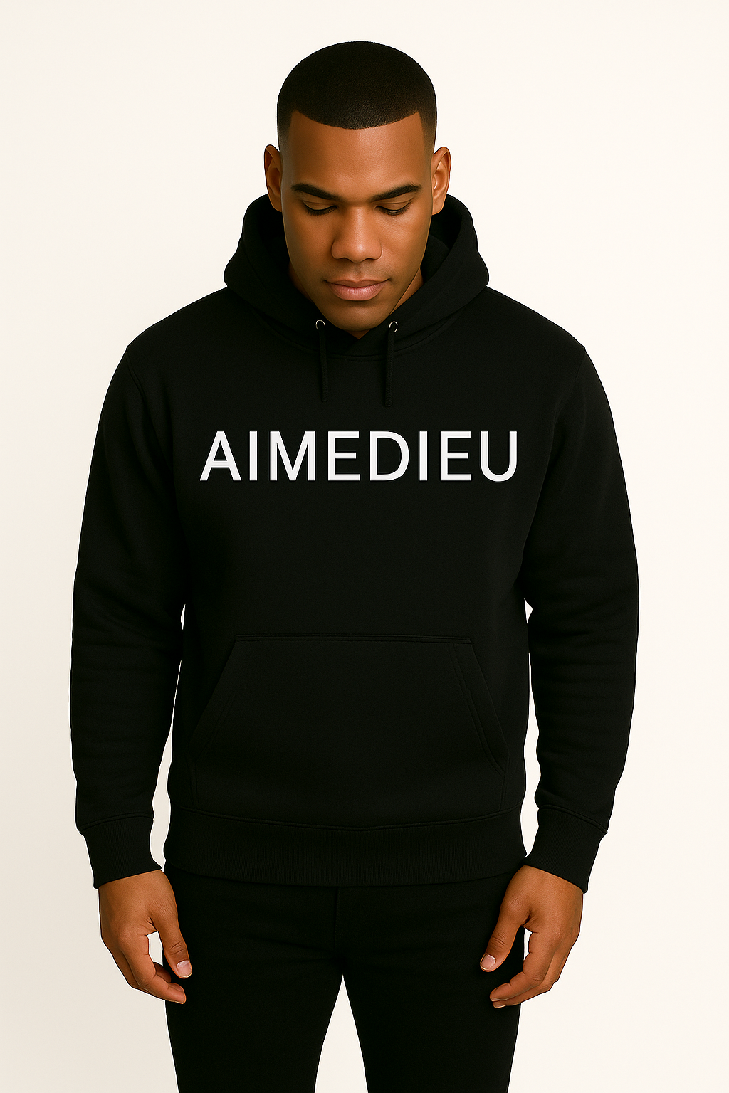 AIMEDIEU Black Oversized Hoodie