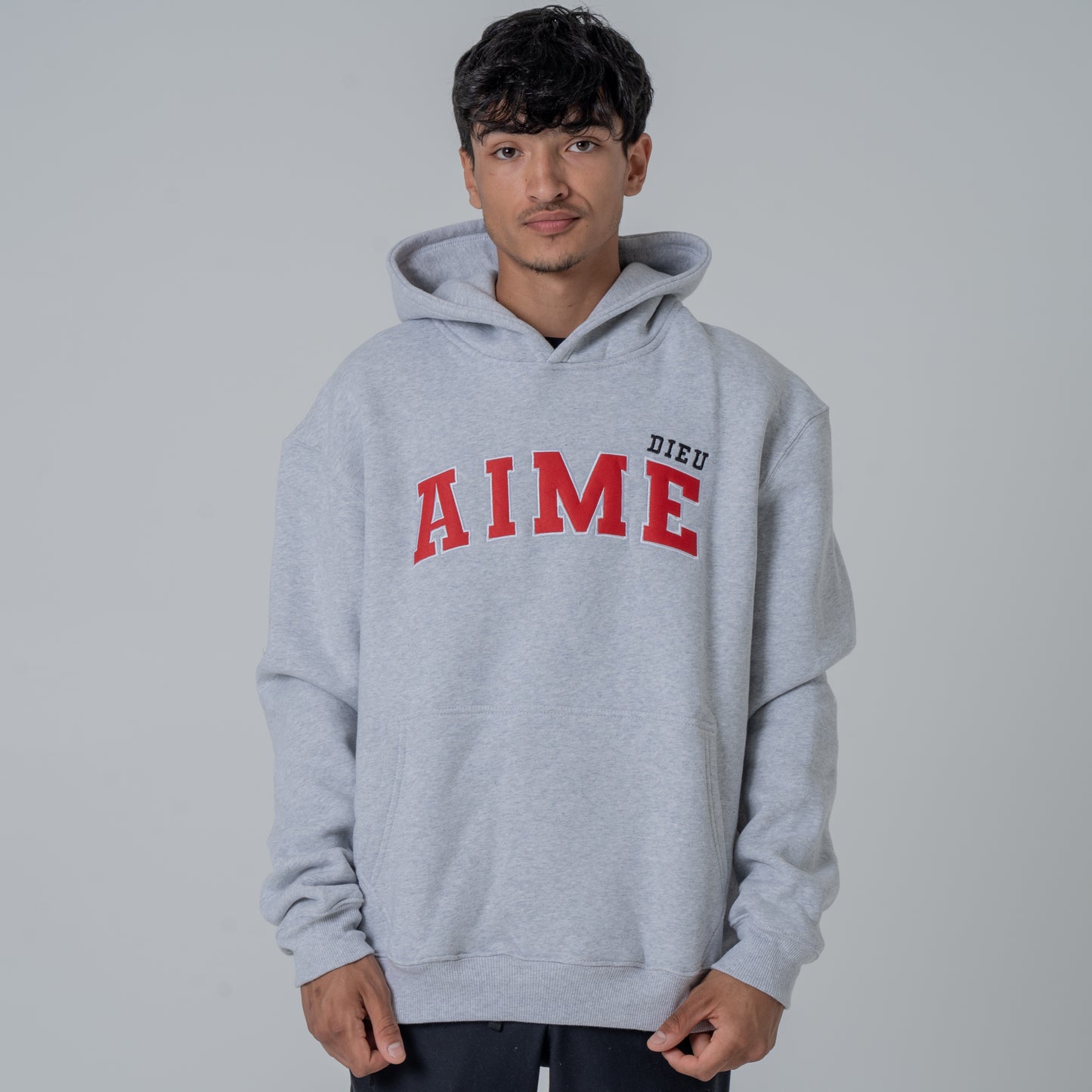 AIMEDIEU Red Block Hoodie