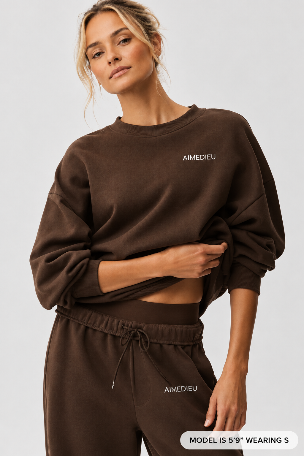 Women's ICON Oversized Crewneck Sweatshirt – Black & Grey