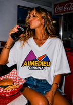 Womens Oversized Relaxed Holiday Tees AIMEDIEU