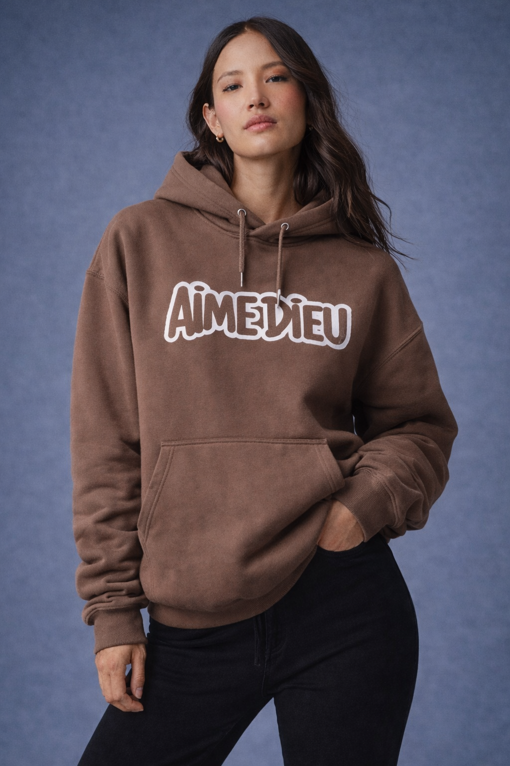 Womens bubble block hoodie