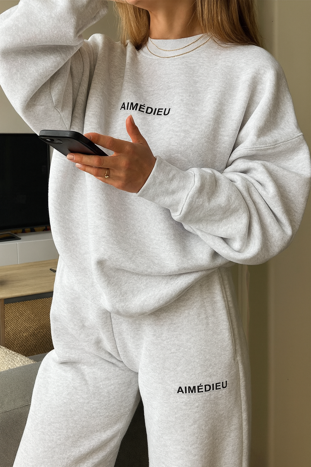 Women's Varsity Oversized Sweatshirt & Joggers Set