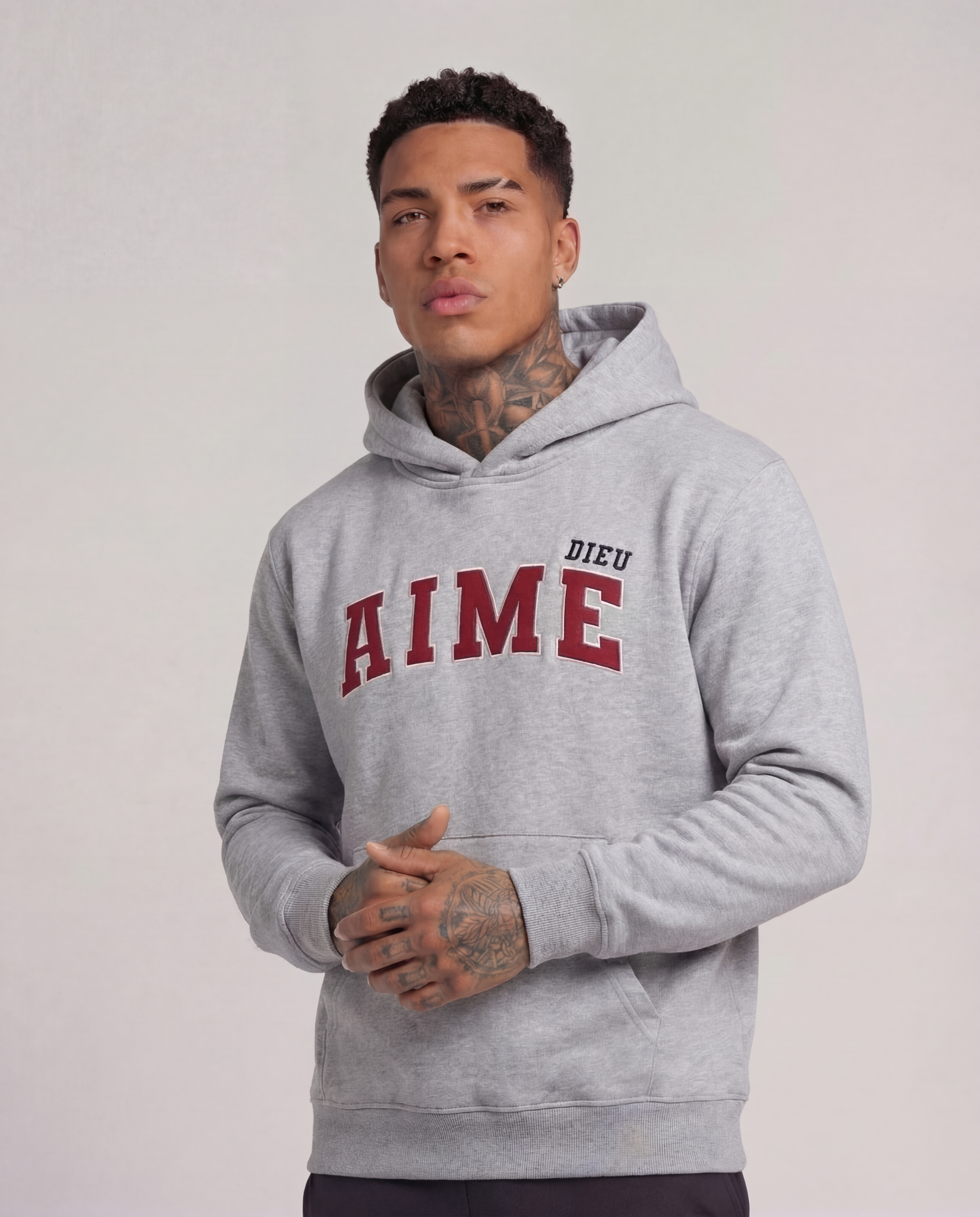 AIMEDIEU Red Block Hoodie