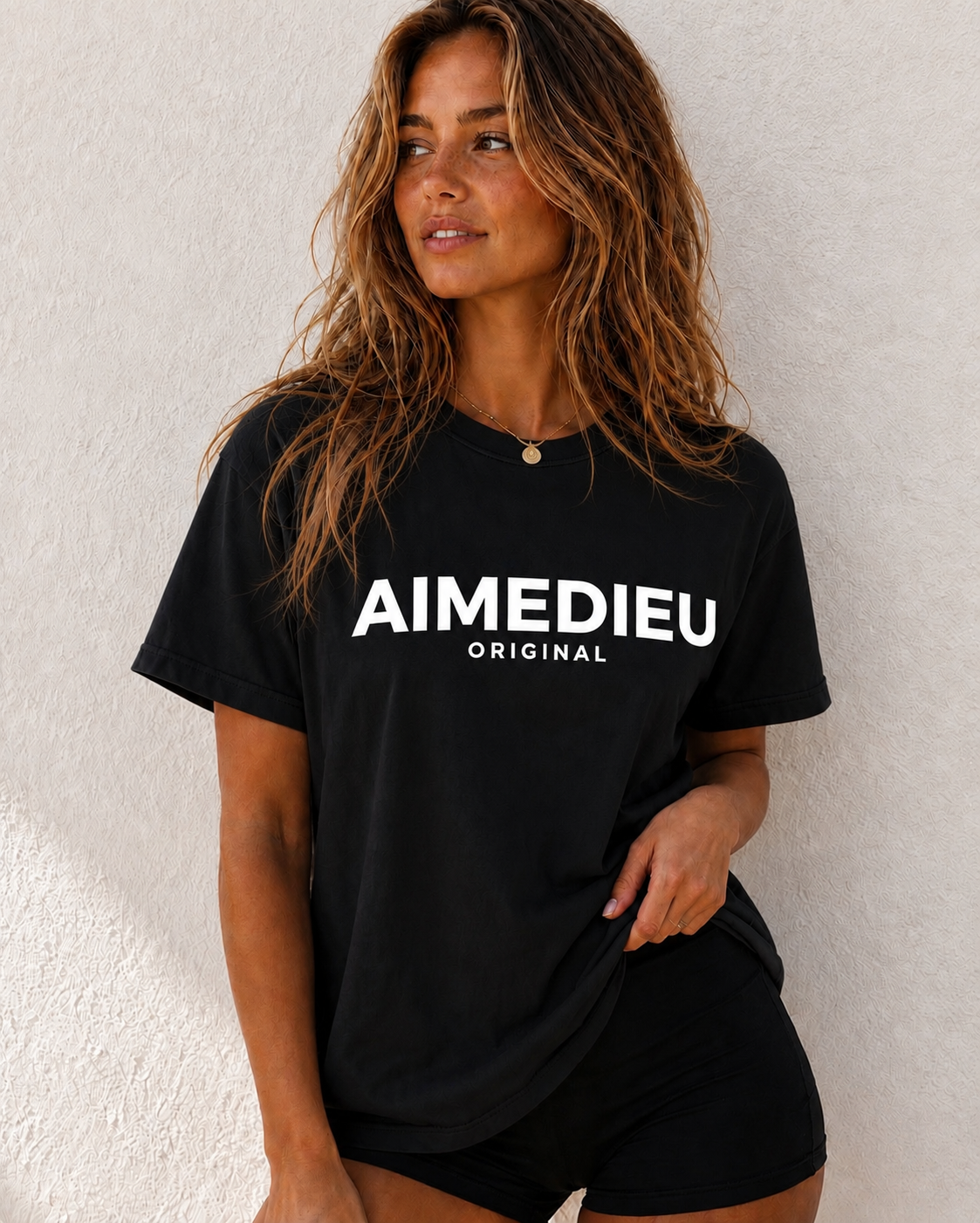 Womens Relaxed Regular Holiday Tees AIMEDIEU