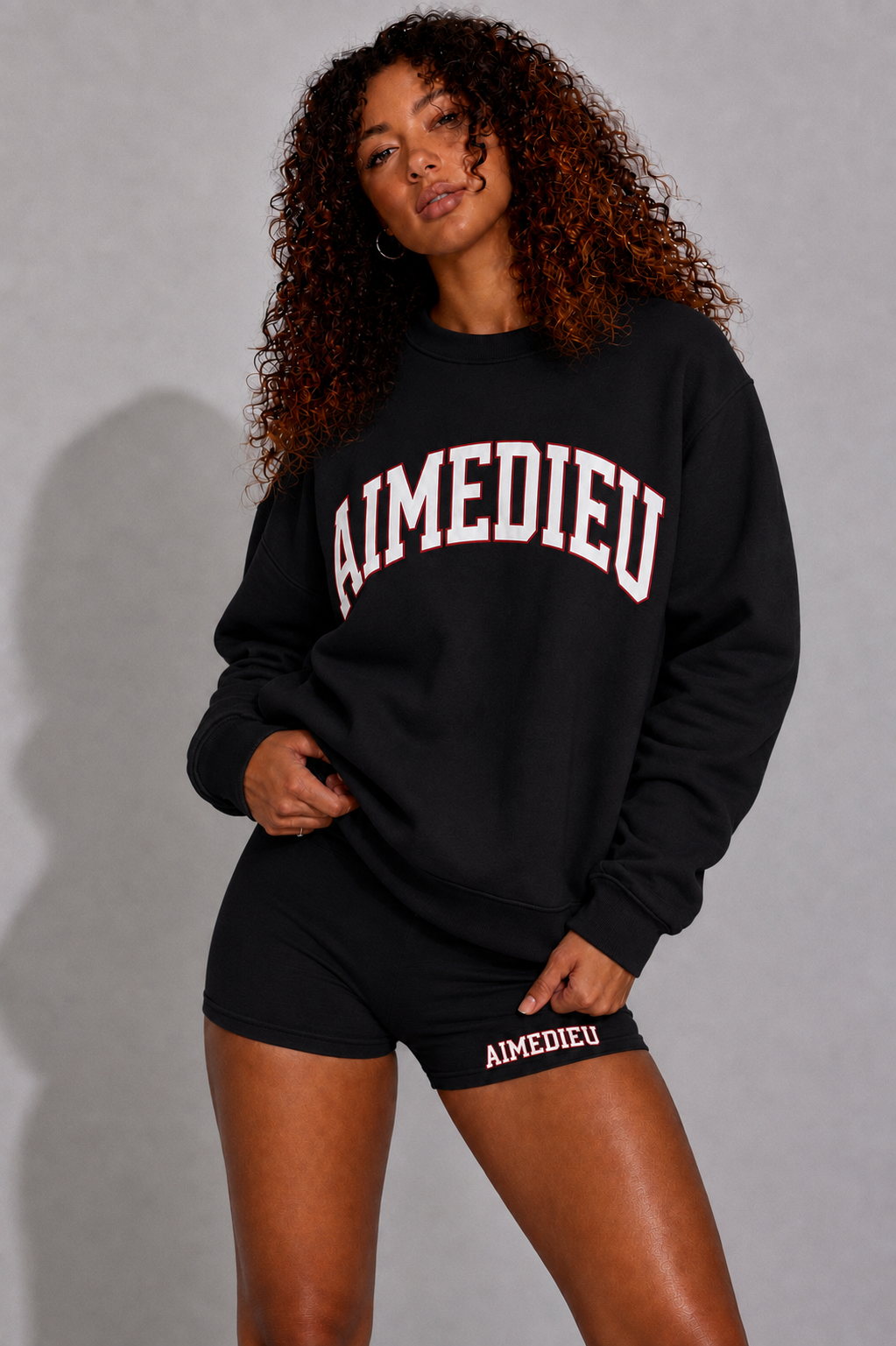 Women's Varsity Relaxed Sweatshirt & Joggers Set