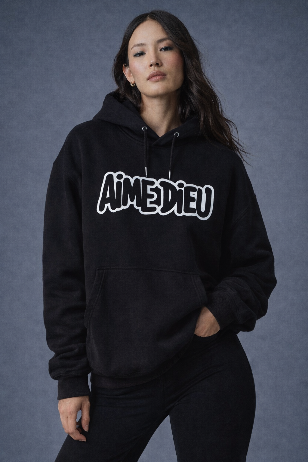 Womens bubble block hoodie