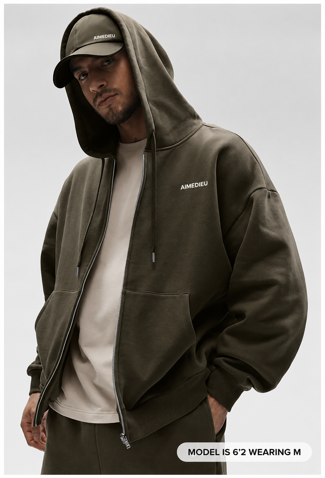 AIMEDIEU ICON Unisex Oversized Full-Zip Hoodie