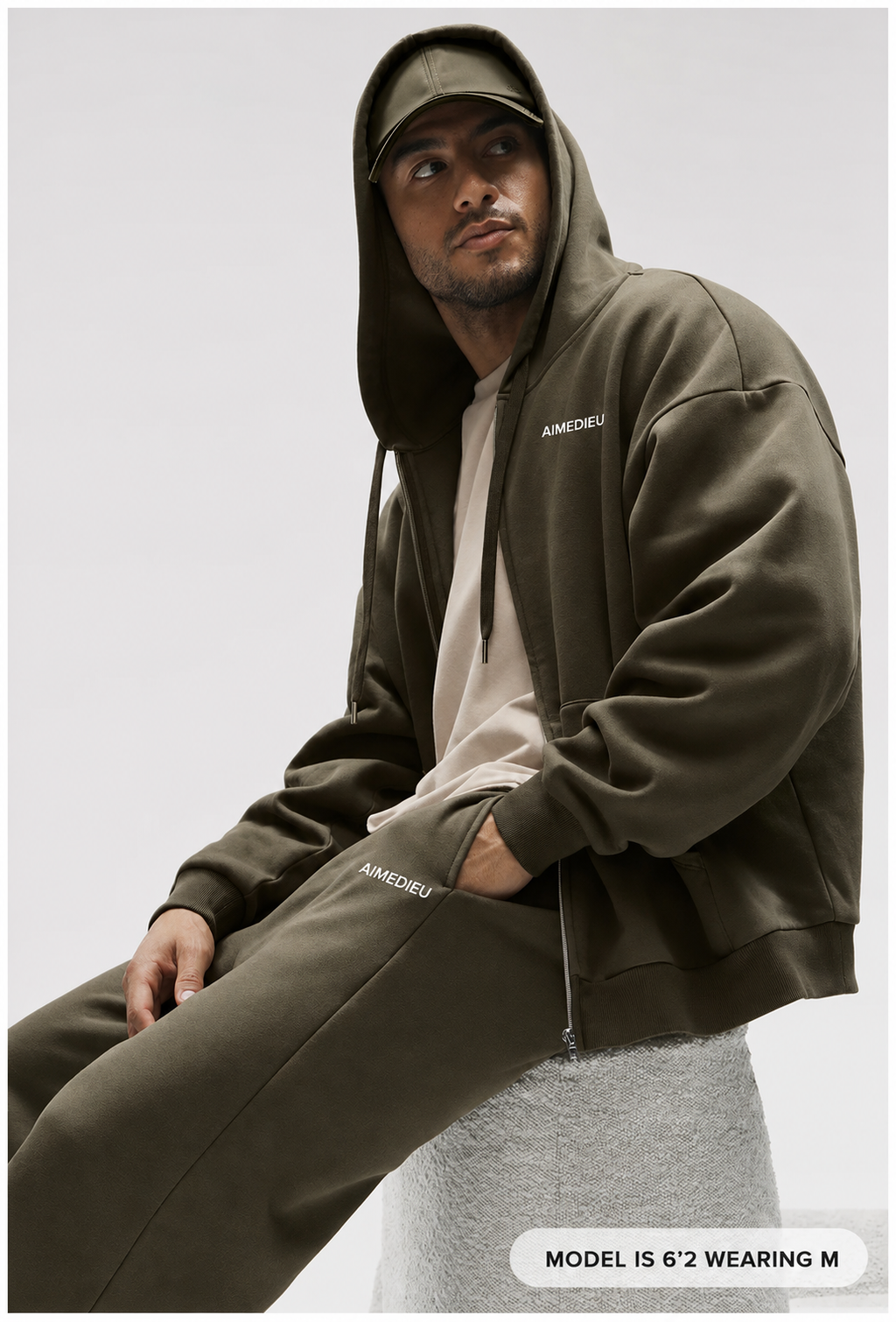 AIMEDIEU ICON Unisex Oversized Full-Zip Hoodie