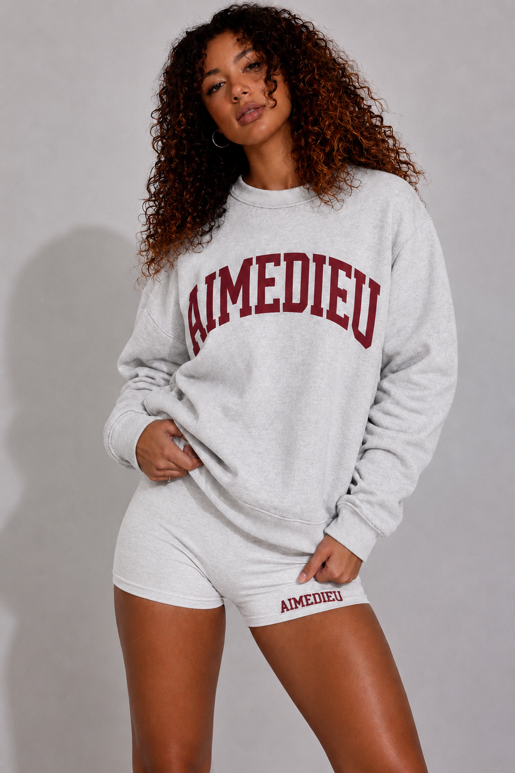Women's Varsity Relaxed Sweatshirt & Joggers Set