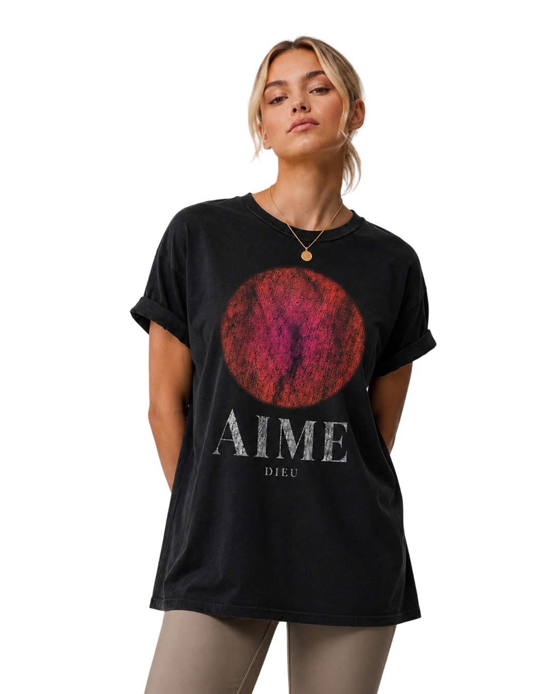 AIMEDIEU Scribble Circle T-Shirt