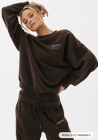 Women's ICON Oversized Crewneck Sweatshirt – Black & Grey