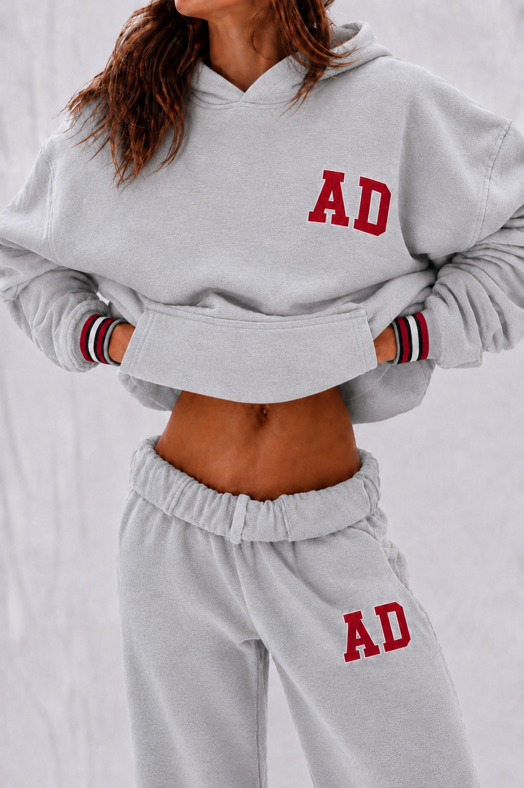 Women's AD Knit Hoodie & Straight-Leg Joggers Set