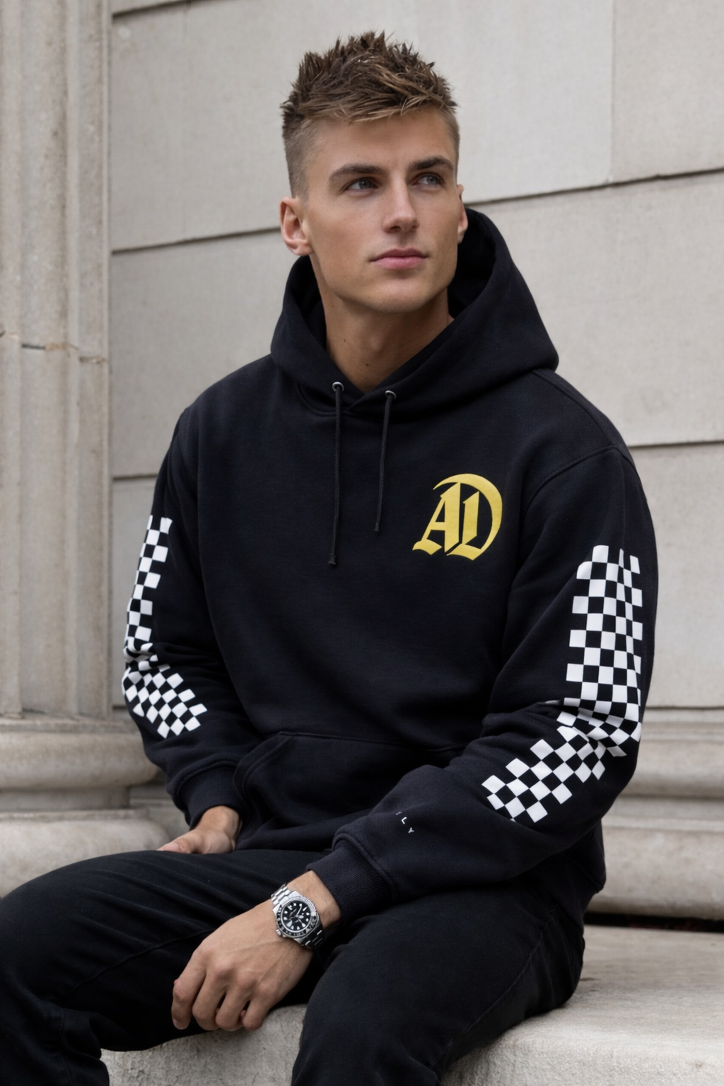 AD Checkered Hoodie