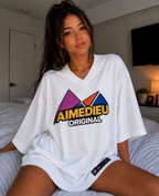 Womens Oversized Relaxed Holiday Tees AIMEDIEU