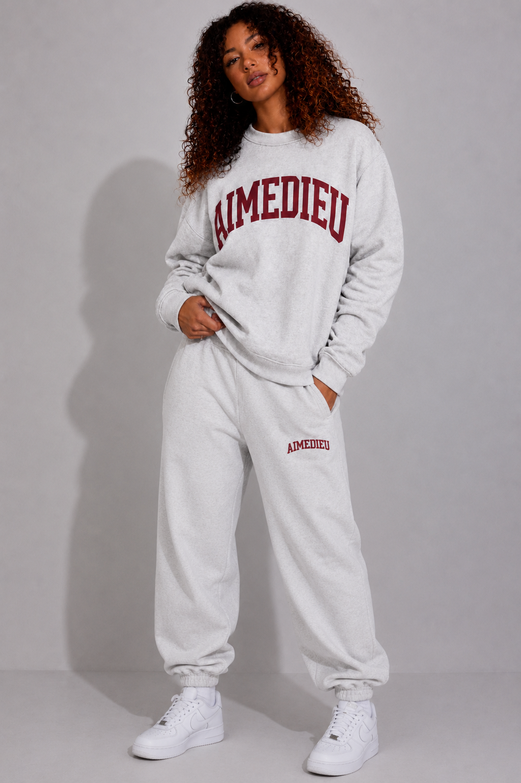 Women's Varsity Relaxed Sweatshirt & Joggers Set