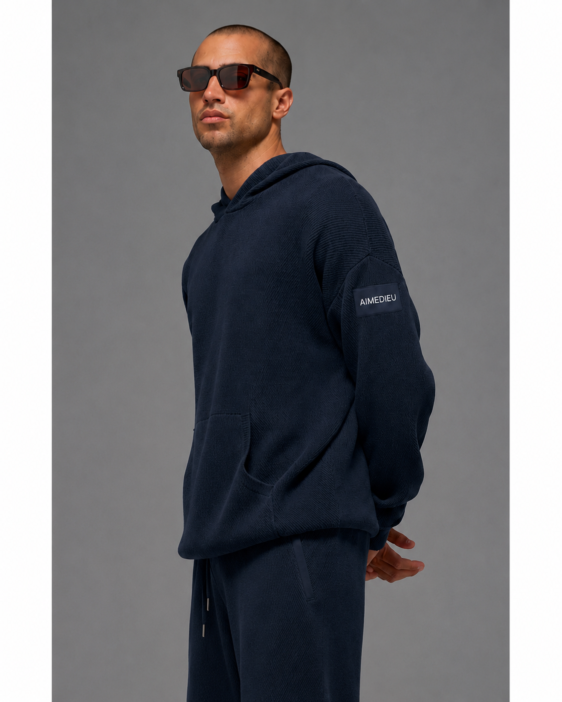 AIMEDIEU ICON Unisex Knit Hoodie & Shorts Set