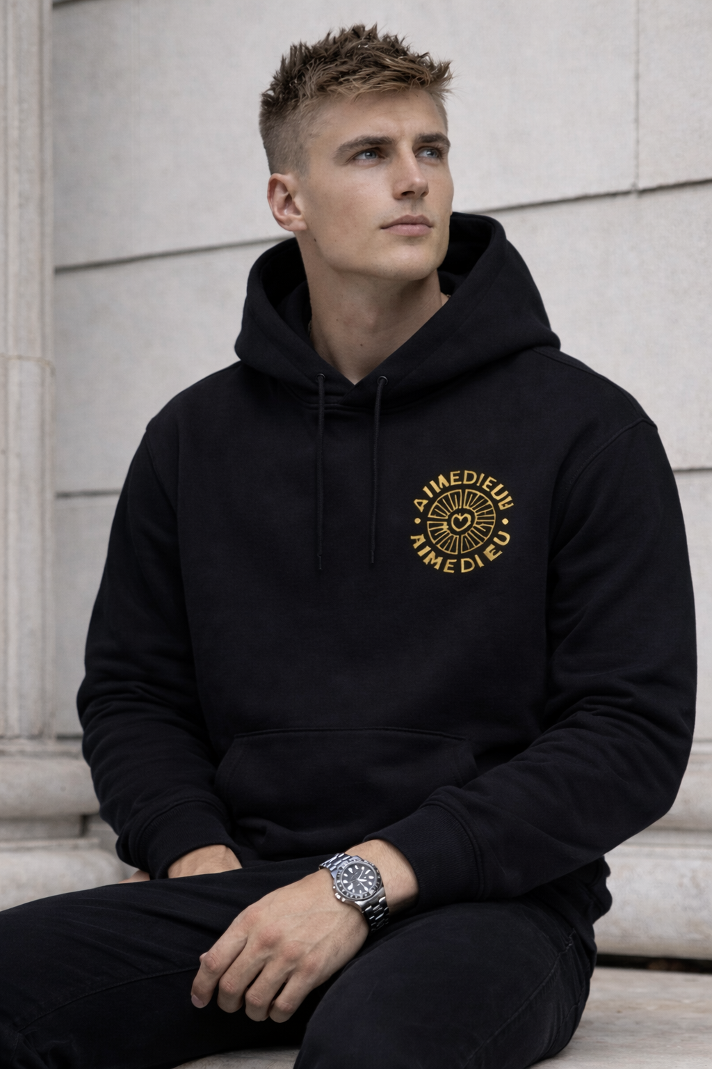Aimedieu circle hoodie