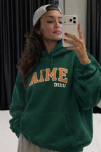 Ladies Forest Green hoodie Regular