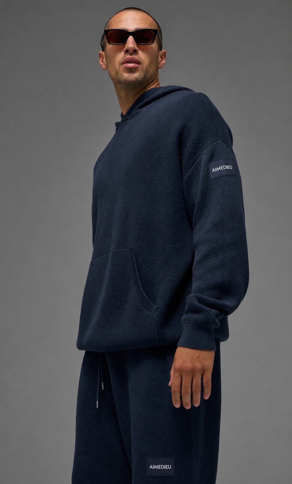 AIMEDIEU ICON Unisex Knit Hoodie & Shorts Set