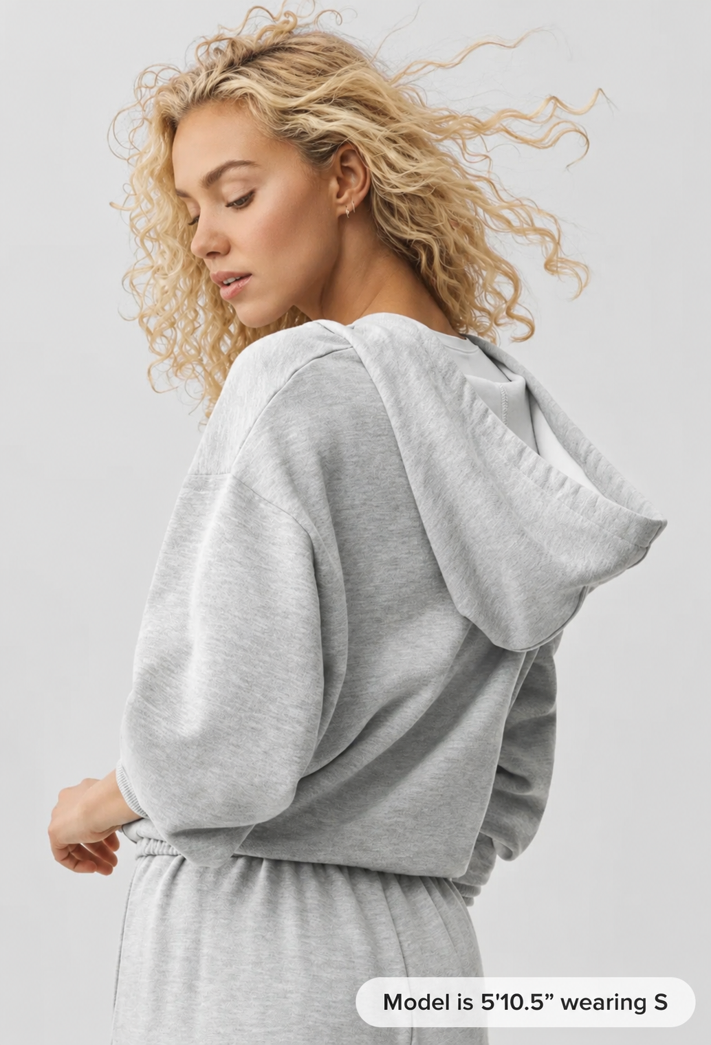 Women's ICON Oversized Full-Zip Hoodie – Black & Grey
