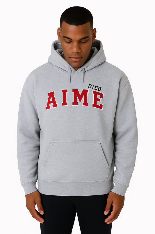 AIMEDIEU Red Block Hoodie