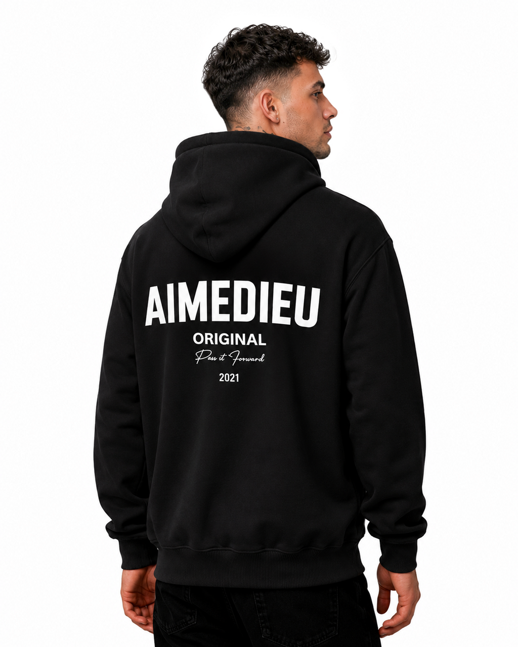 Classic Regular fit Hoodie -Pass It Forward AIMEDIEU
