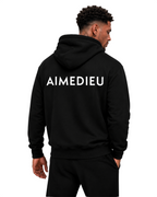 Relaxed Graphic Deus Logo Hoodie AIMEDIEU