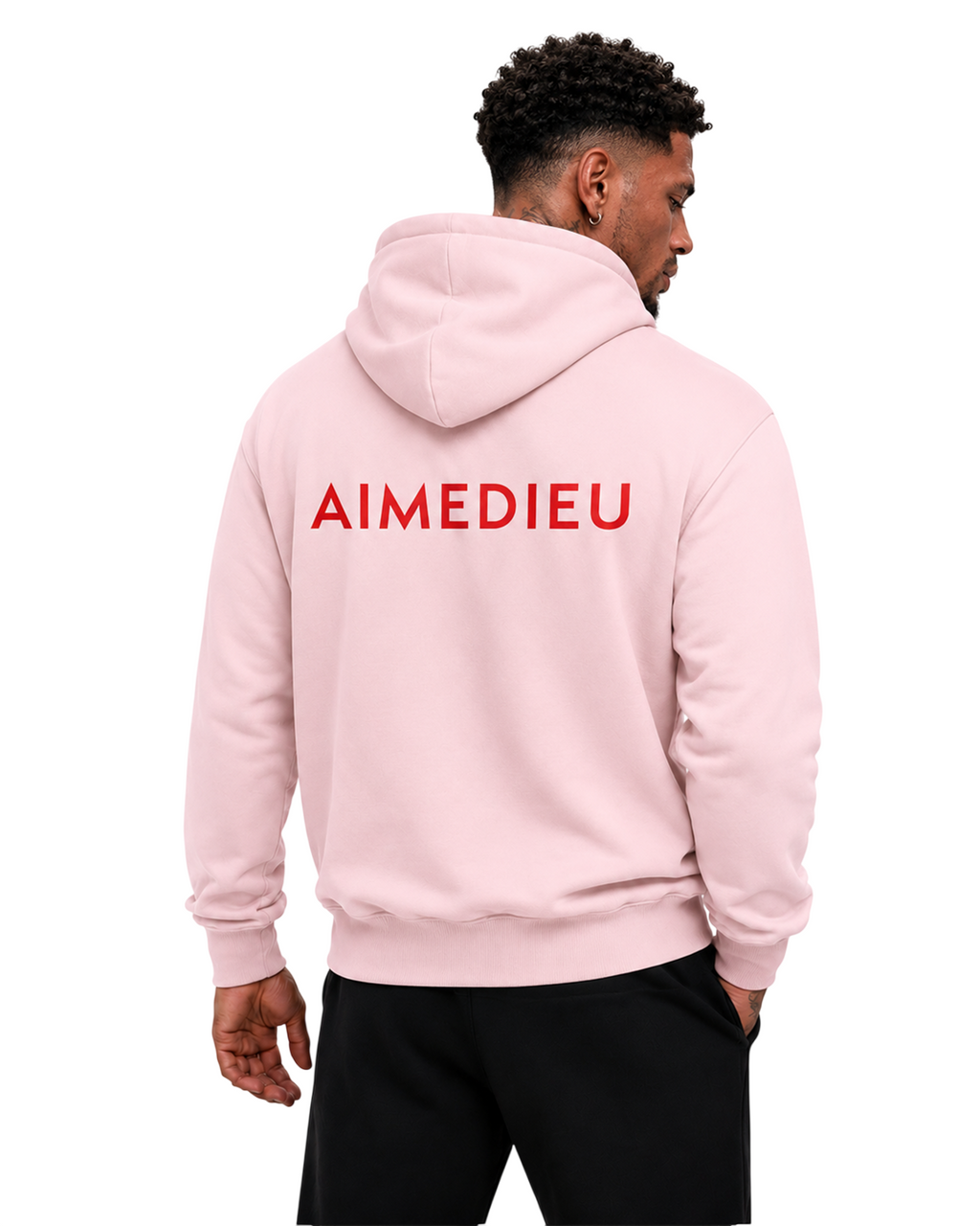Relaxed Graphic Deus Logo Hoodie AIMEDIEU