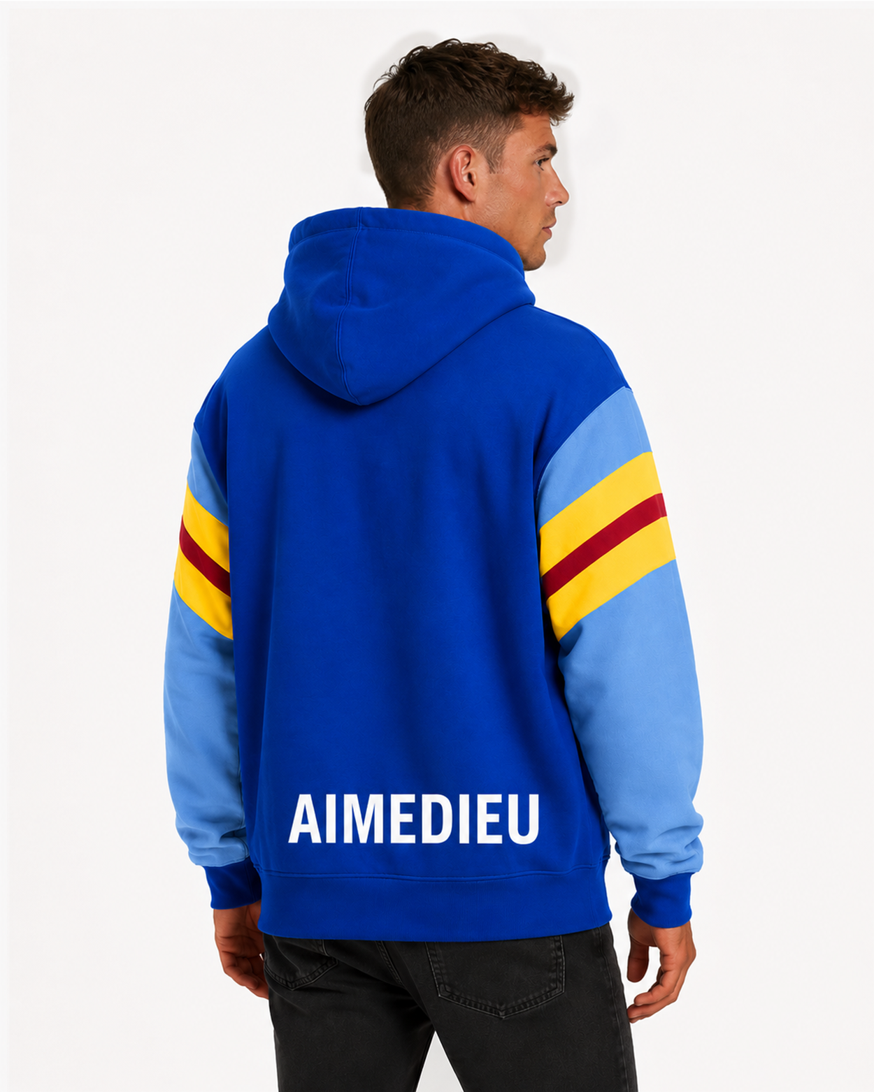 Oversized Colour Block Sleeve Hoodie AIMEDIEU