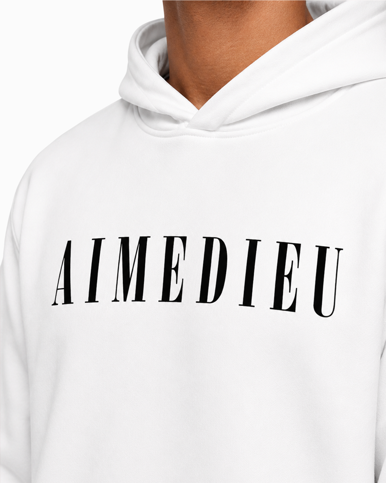 Relaxed Italic Logo Hoodie AIMEDIEU