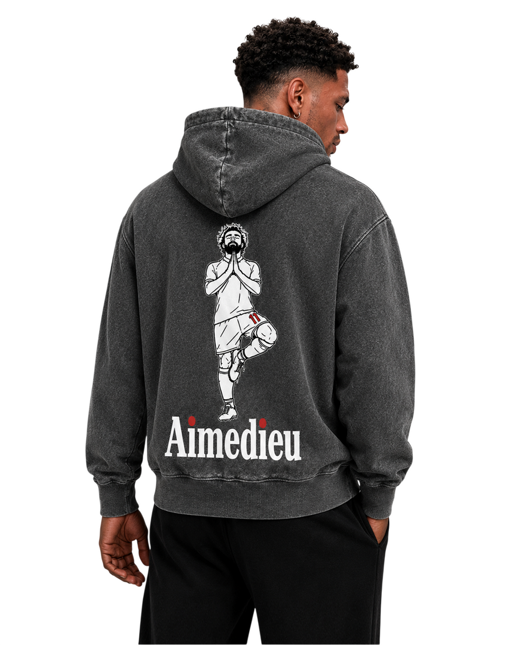 Relaxed Statement Hoodie - LOVEGOD - Print AIMEDIEU