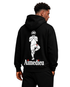 Relaxed Statement Hoodie - LOVEGOD - Print AIMEDIEU