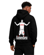 Relaxed Statement Hoodie - LOVEGOD - Print AIMEDIEU
