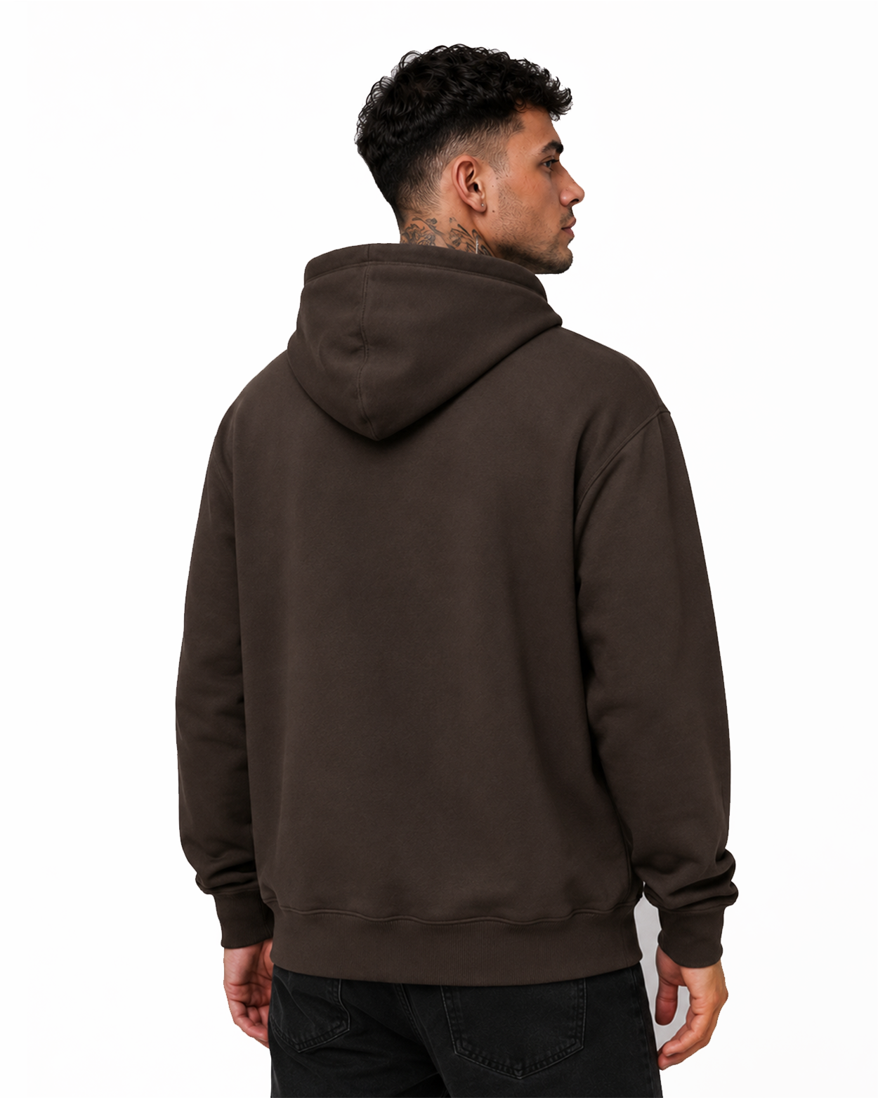 AIMEDIEU BROWN BLOCK HOODIE