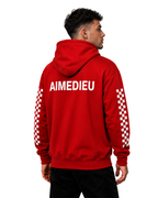 AIMEDIEU CHECKED SLEEVE HOODIE