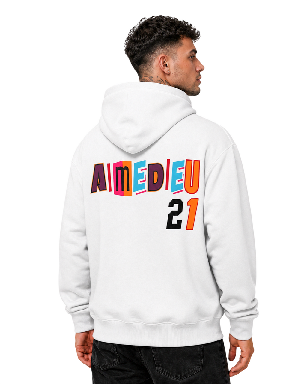 Relaxed Basketball Graphic Hoodie - AIMEDIEU