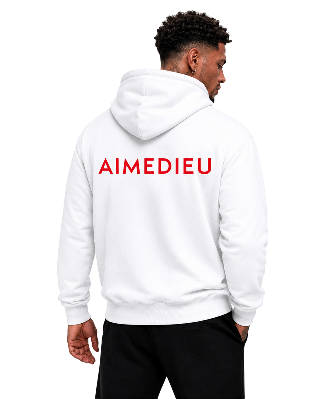 Relaxed Graphic Deus Logo Hoodie AIMEDIEU