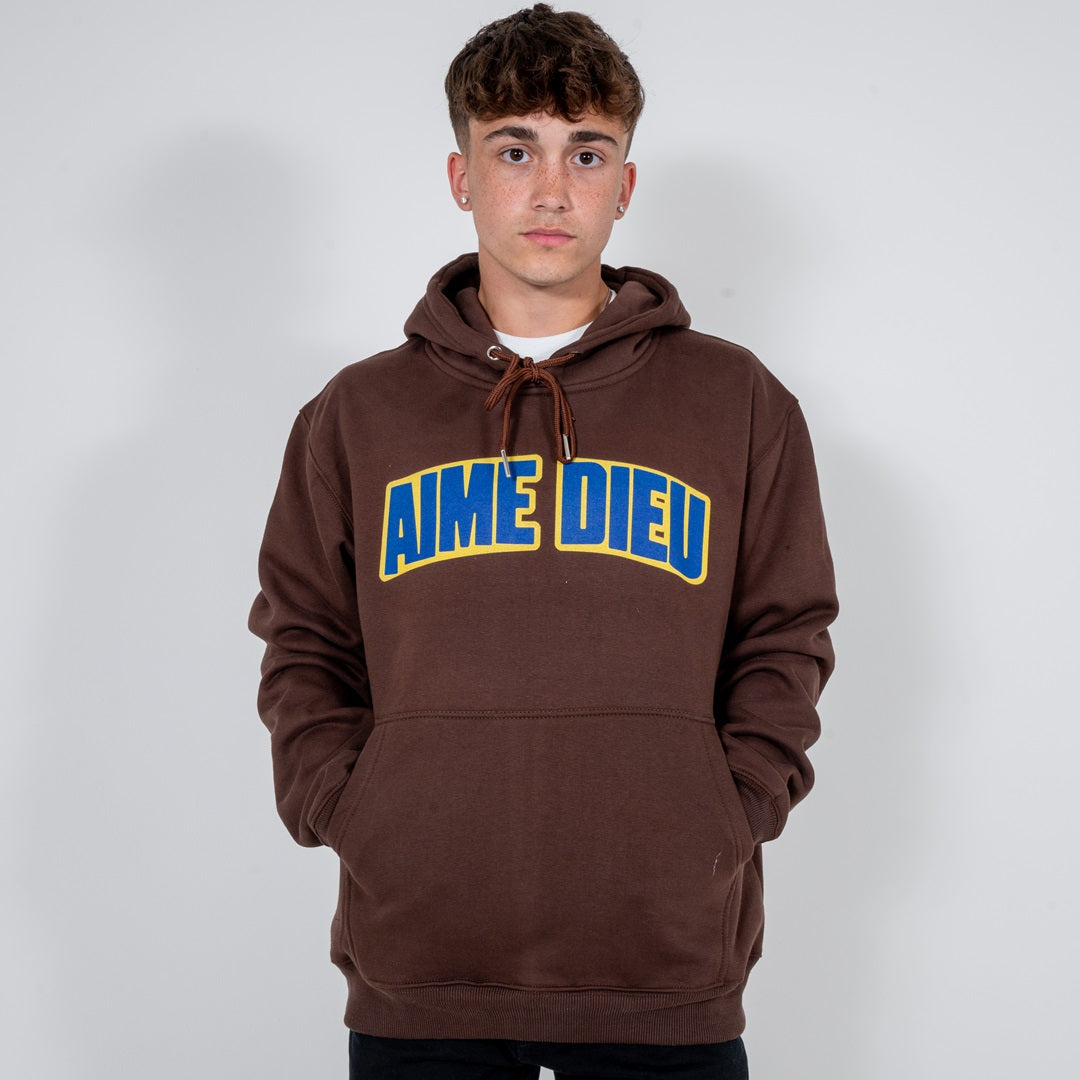 AIME DIEU Block Curve Hoodie | Premium Cotton Hoodies