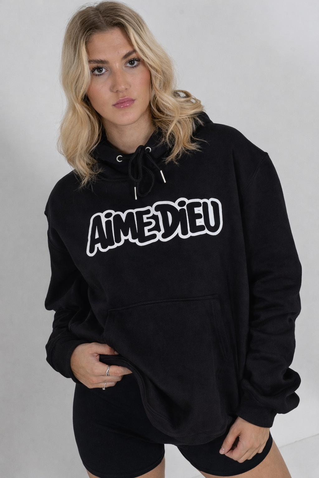 Womens bubble block hoodie