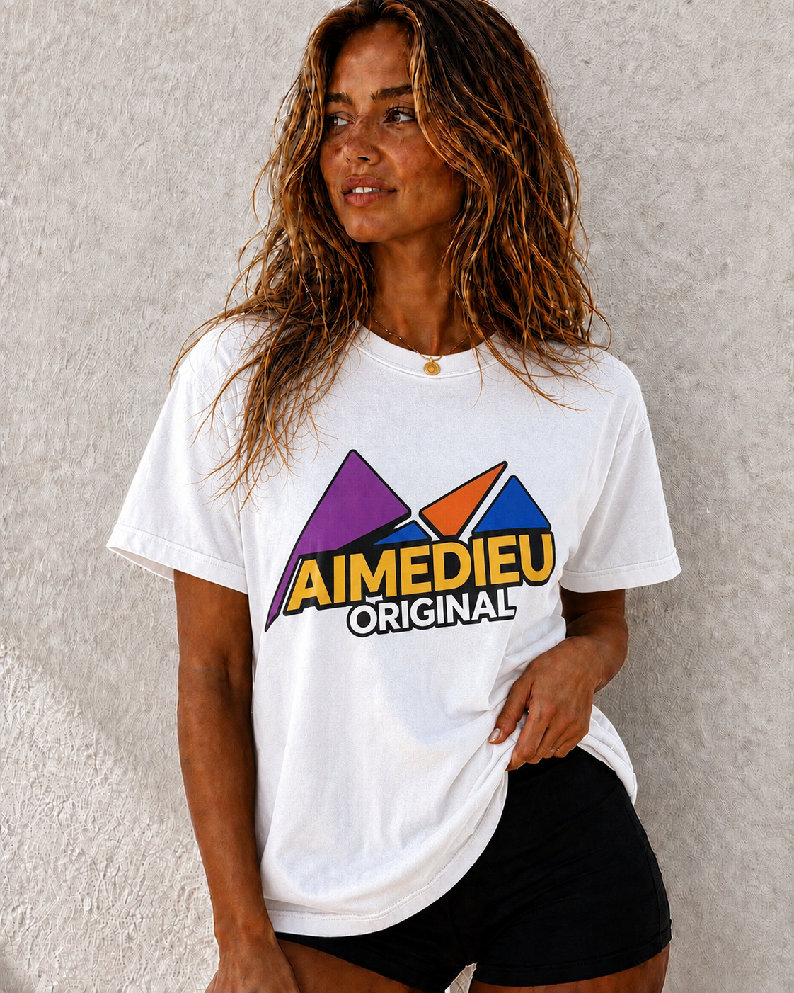 Womens Oversized Relaxed Holiday Tees AIMEDIEU