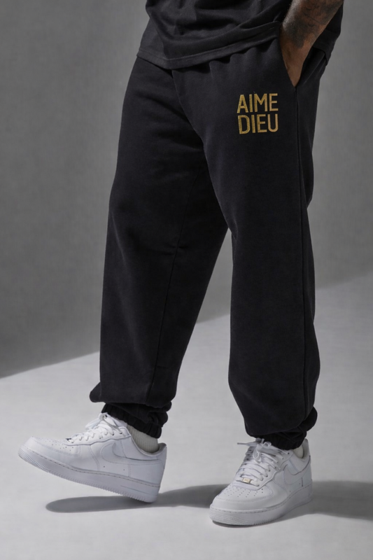 AIMEDIEU Gold Joggers