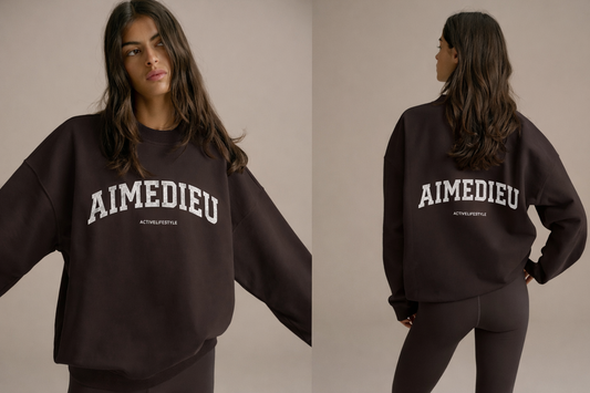 AS Oversized Sweatshirt - Coffee Bean