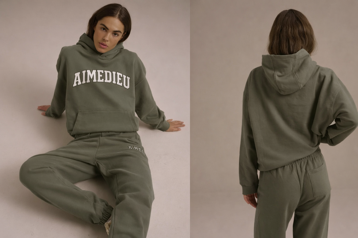 ADA Oversized Hoodie - Olive Green
