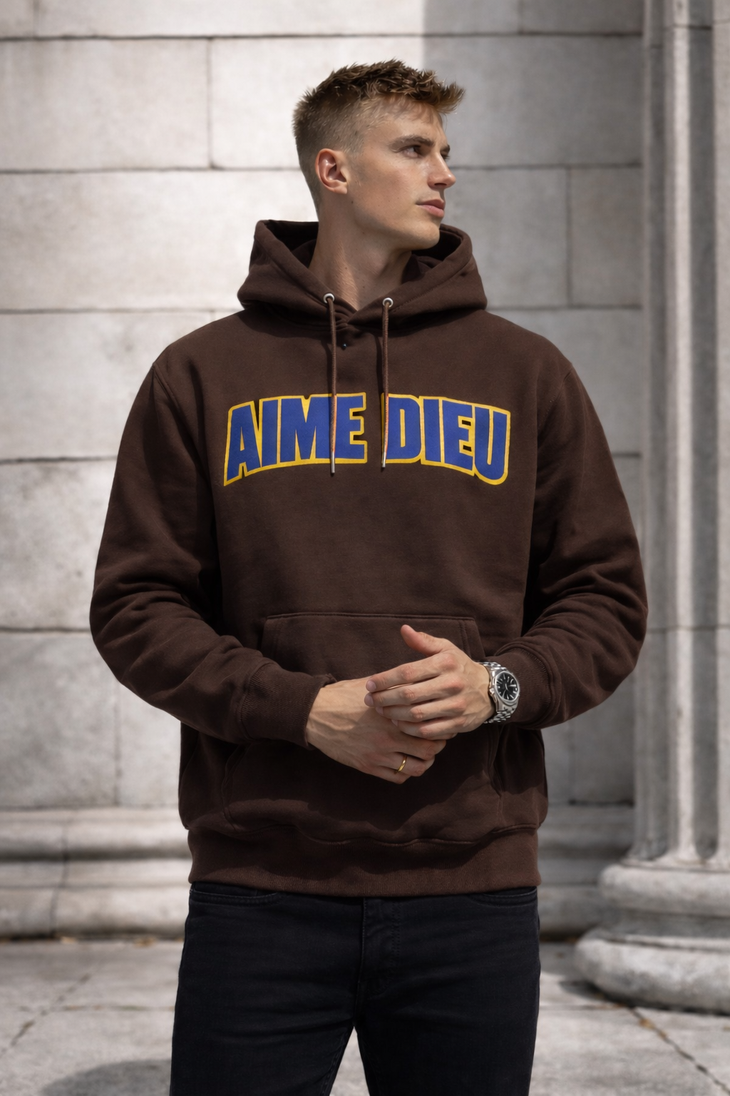 AIMEDIEU Brown Hoodie