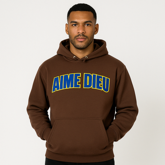 AIME DIEU Block Curve Hoodie | Premium Cotton Hoodies