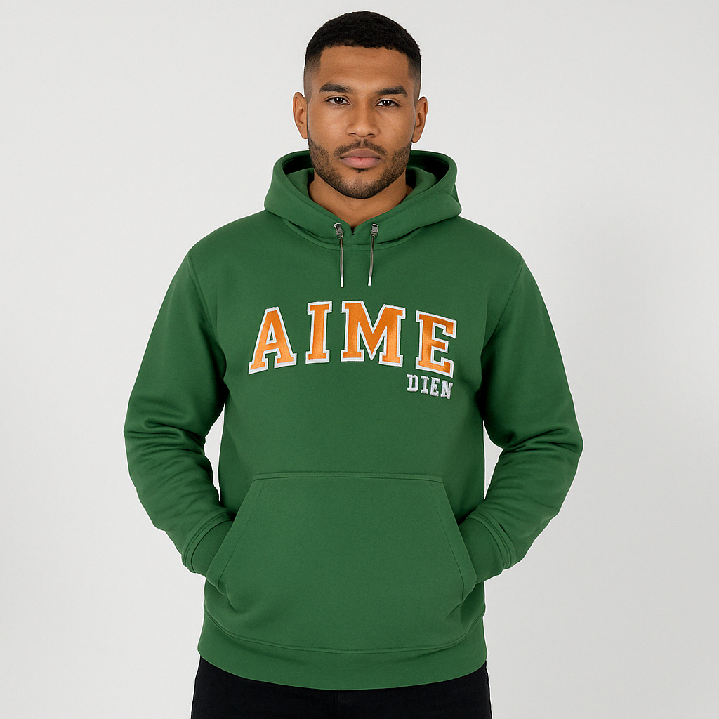 Pure Cotton Edge Hoodie | Forest Green Hoodie