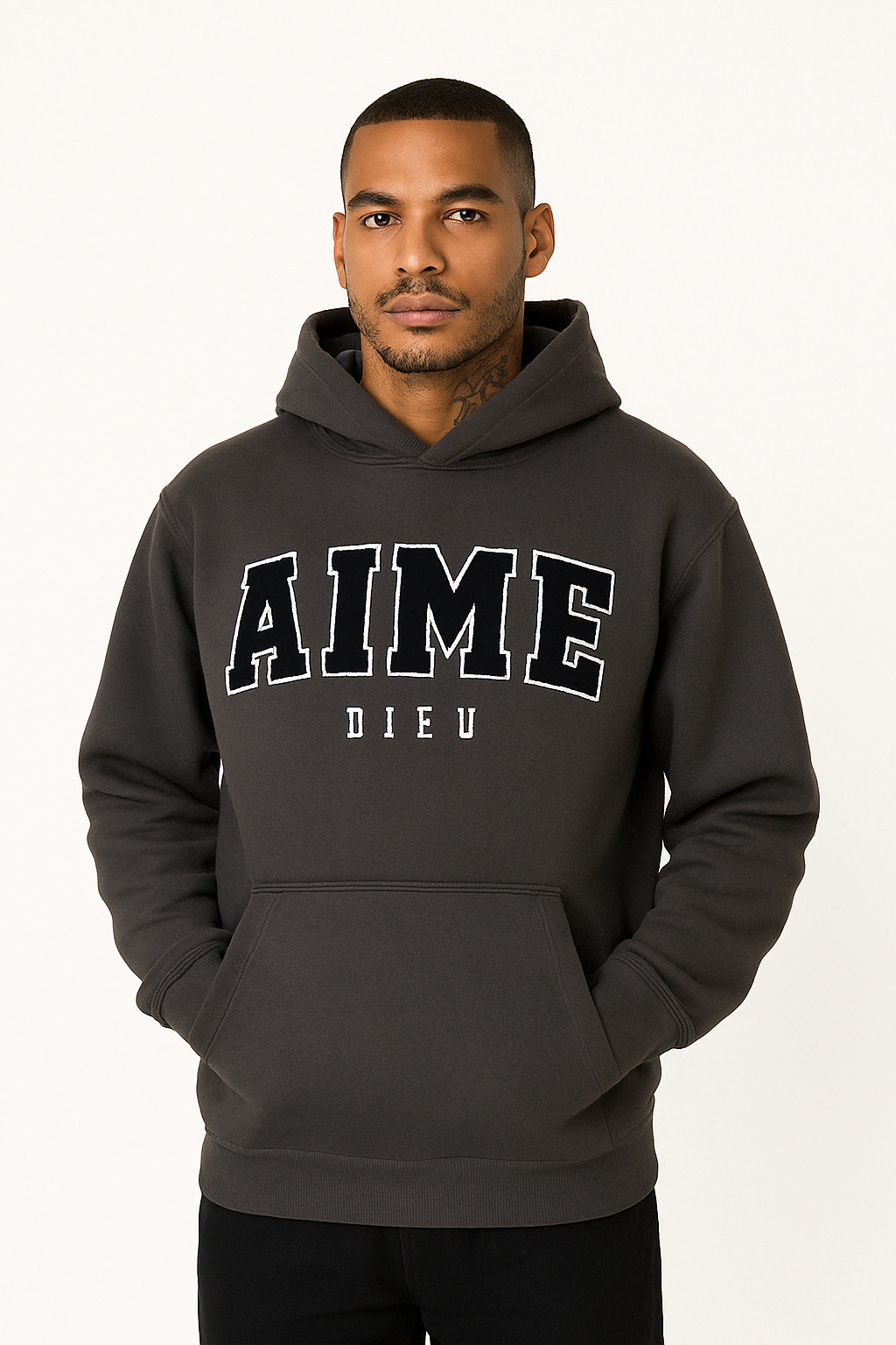 Aime Dieu Regular Chenille Hoodie