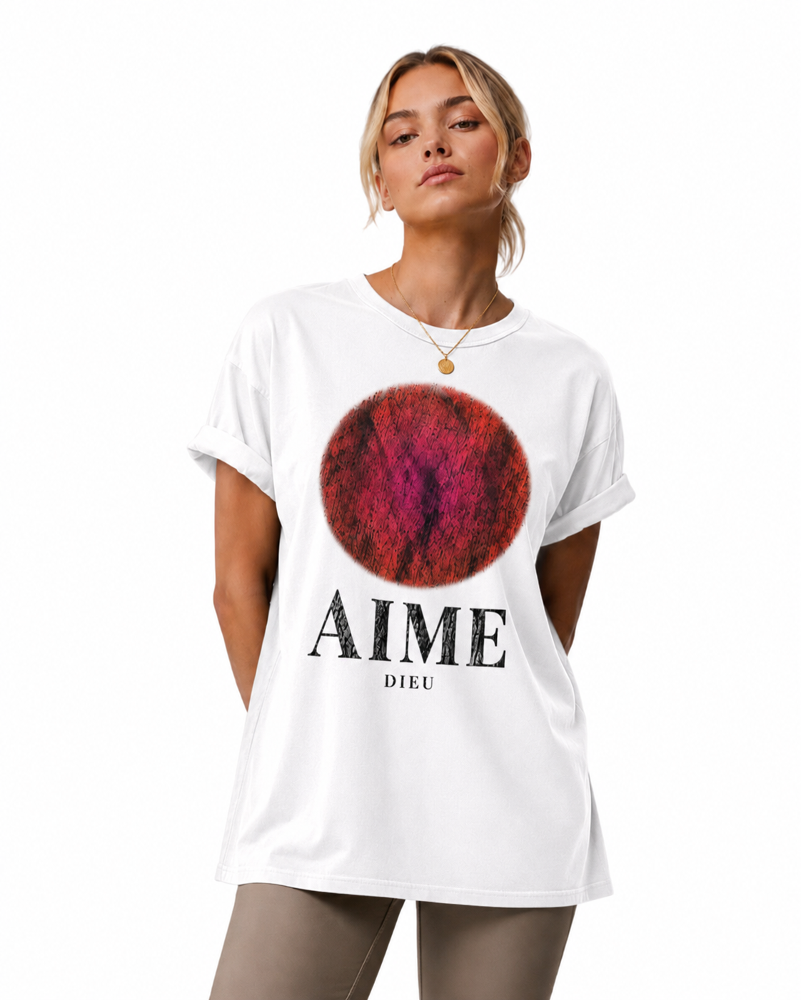 AIMEDIEU Scribble Circle T-Shirt